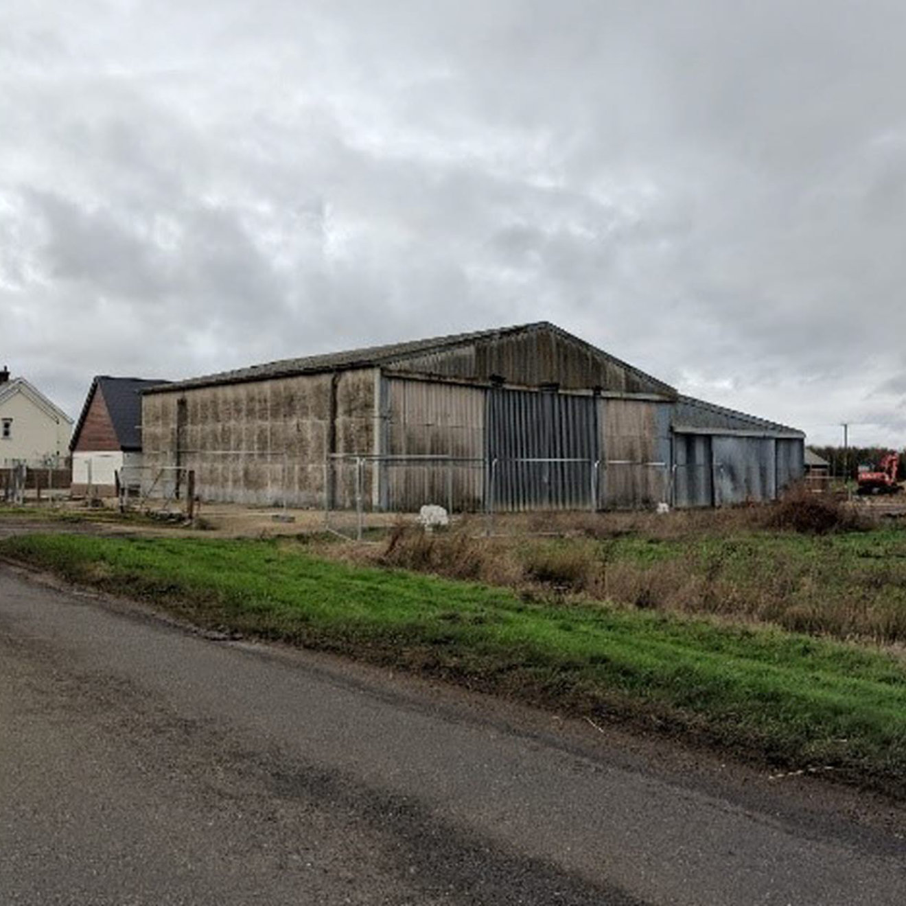Asbestos cement clad agricultural property 