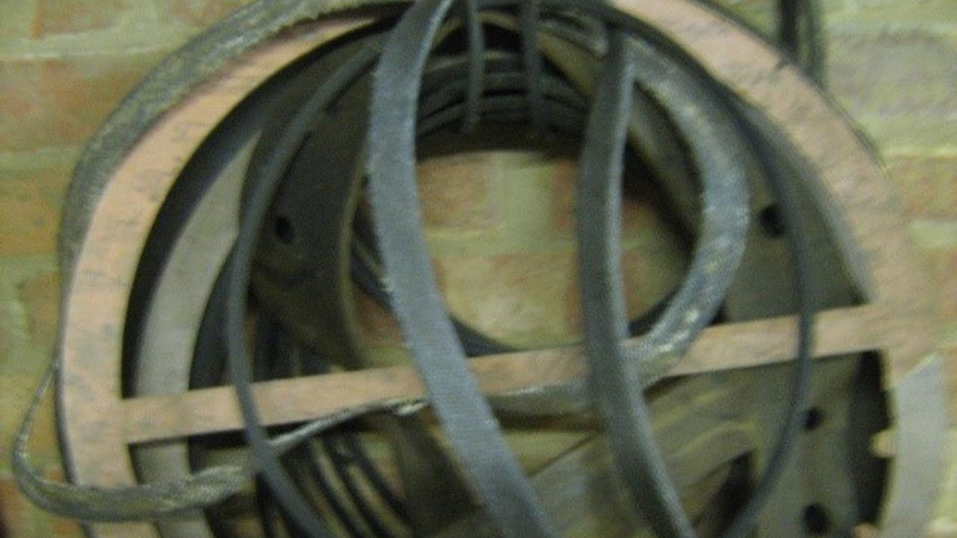Asbestos containing belts used in pulleys and fans 
