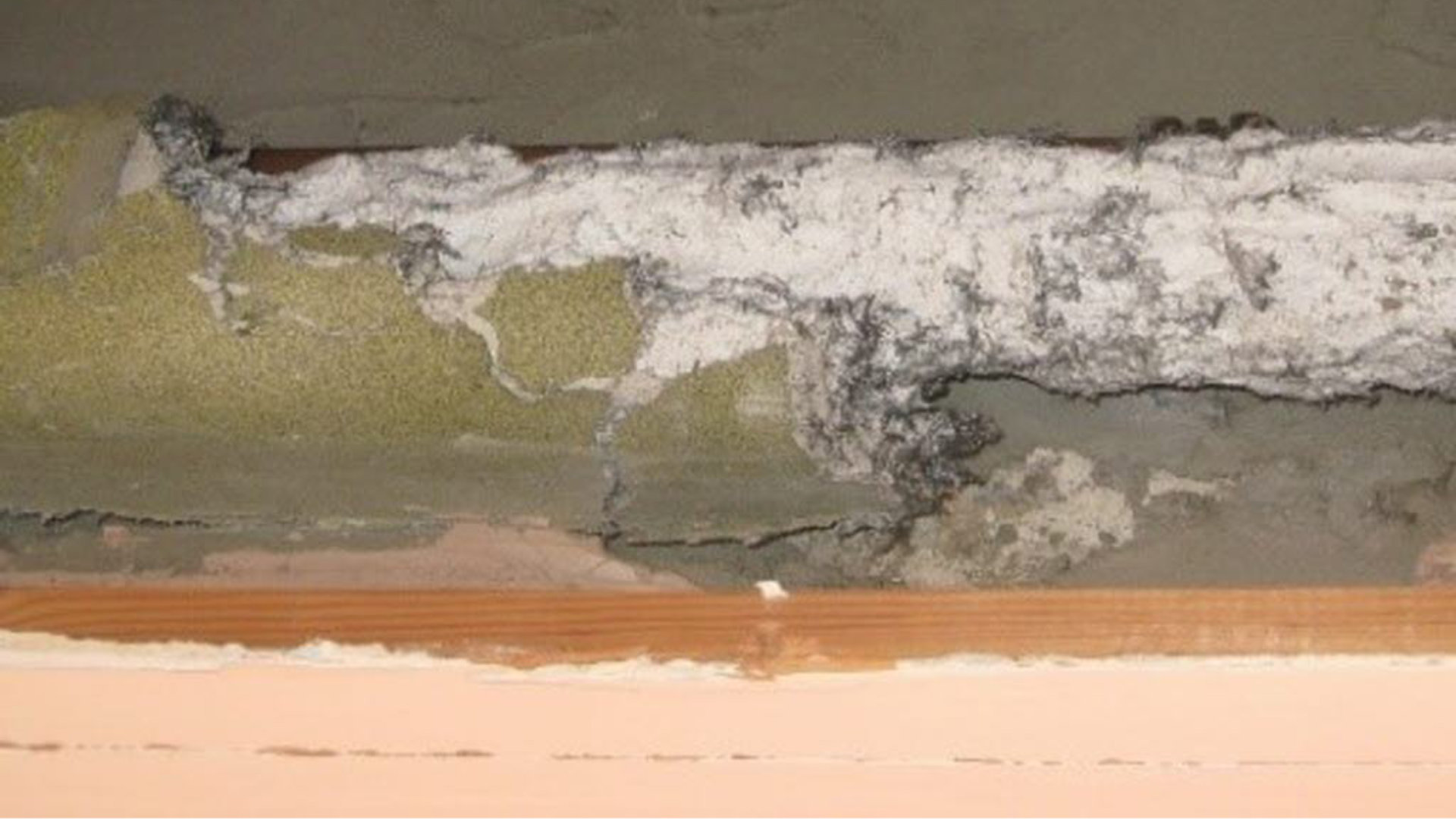 Damaged asbestos