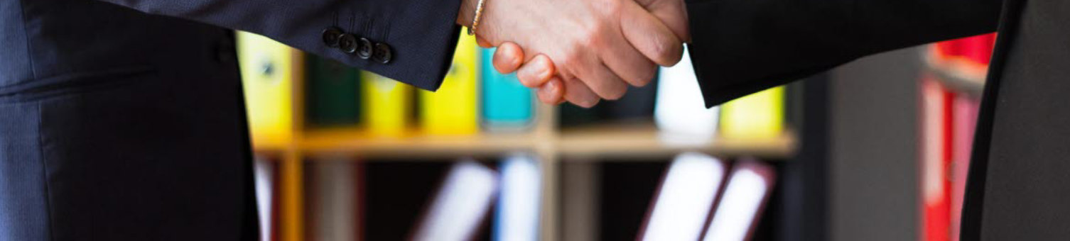 Business people shaking hands