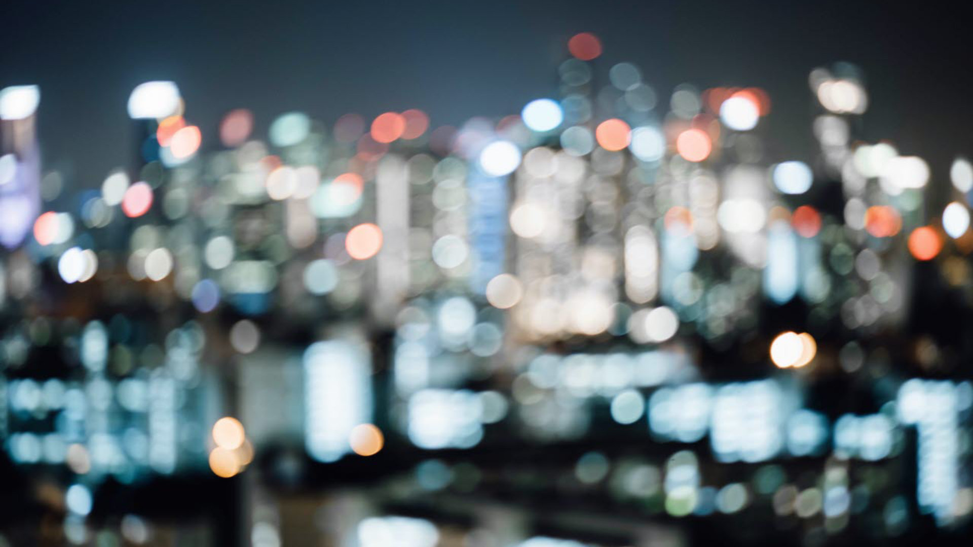 Blurred city lights