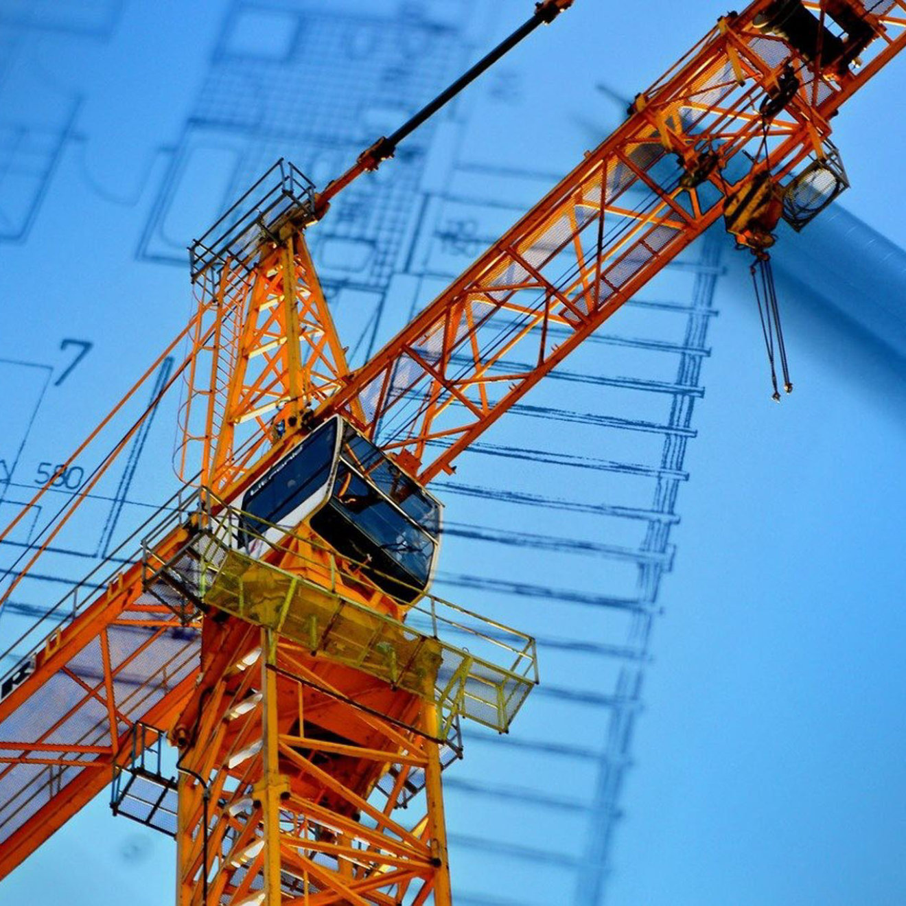 construction_plans_and_crane