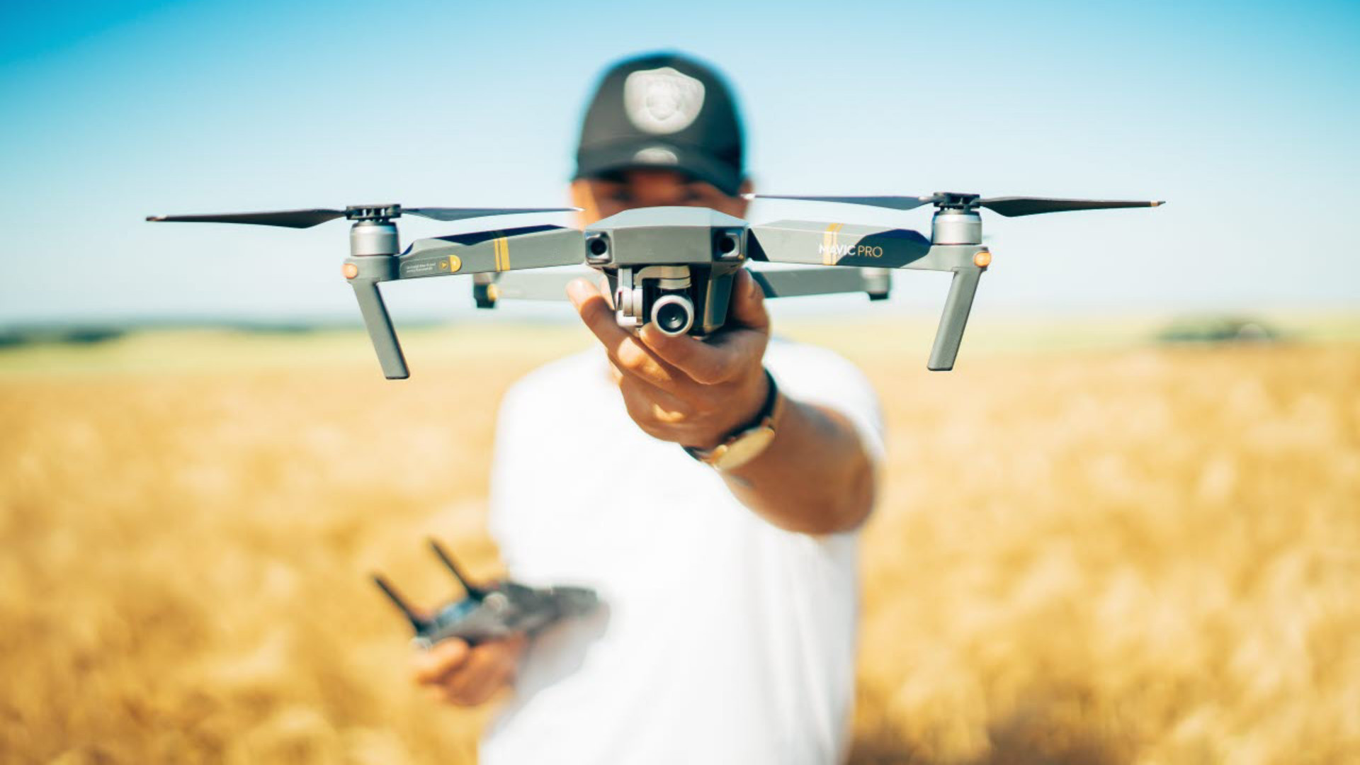 Drone flying