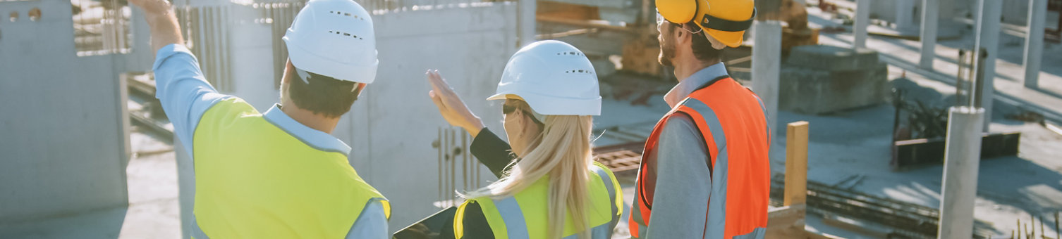 Diverse Team of Specialists are on Construction Site. Real Estate Building Project with Civil Engineer, Architect, Business Finance Investor Discussing Planning and Development Details.; Shutterstock ID 1817376956; purchase_order: N/A; job: PGP Carousel; client: RICS_PP; other: 