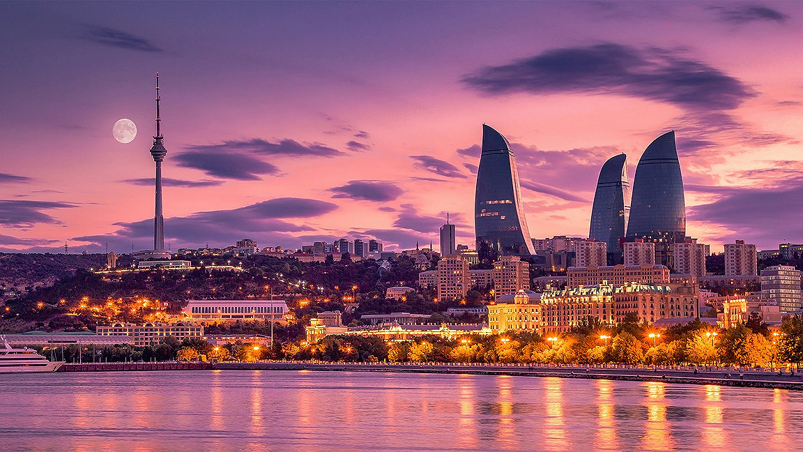 Baku at sunset