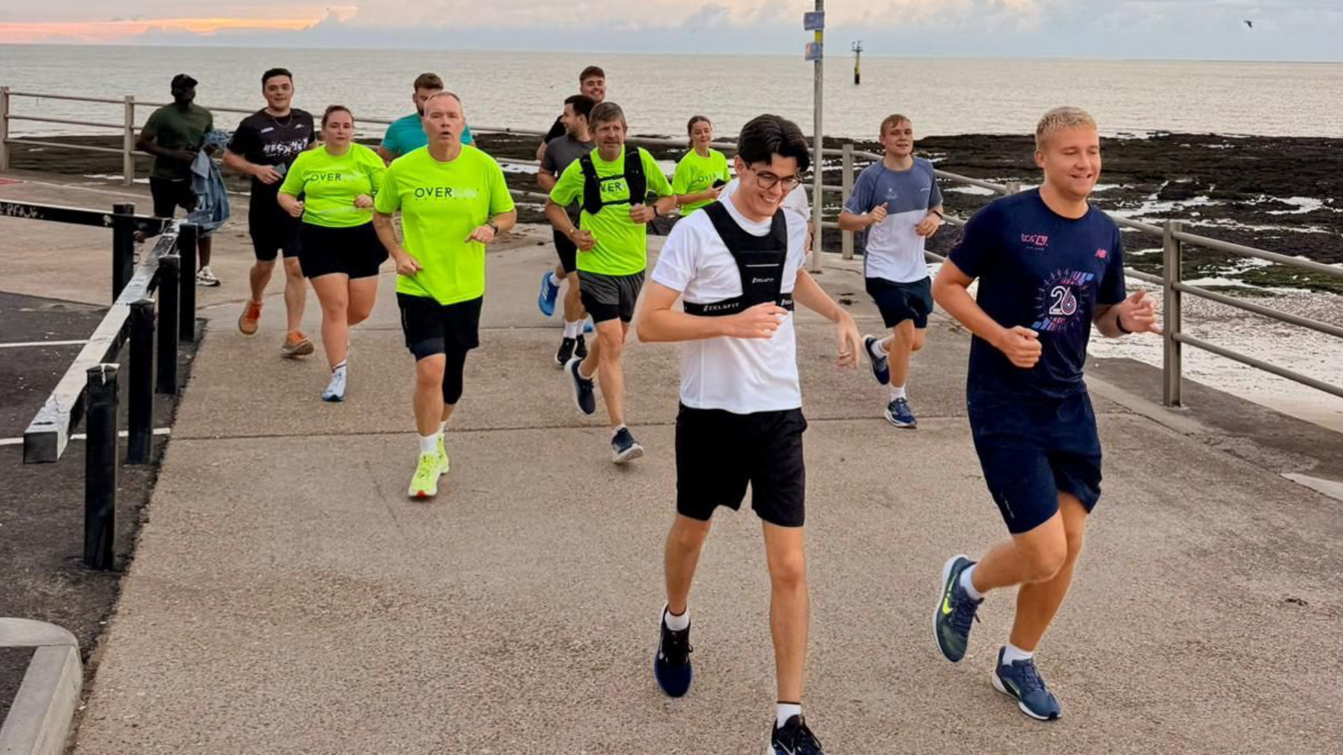 Matrics members taking part in the race