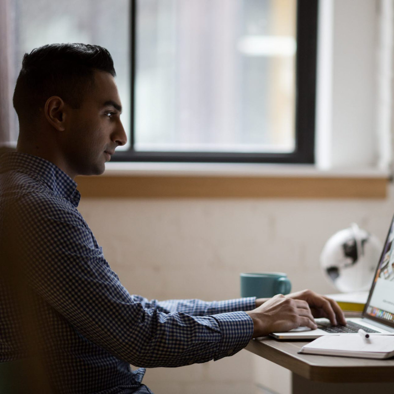 man on a laptop