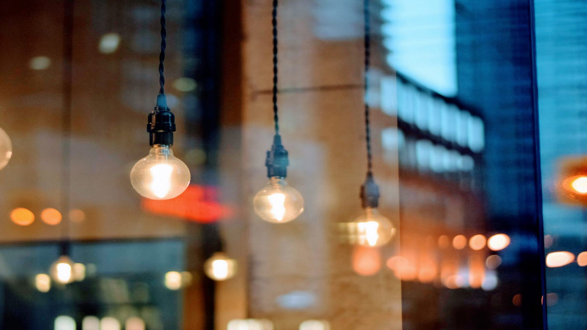 Lights in restaurant