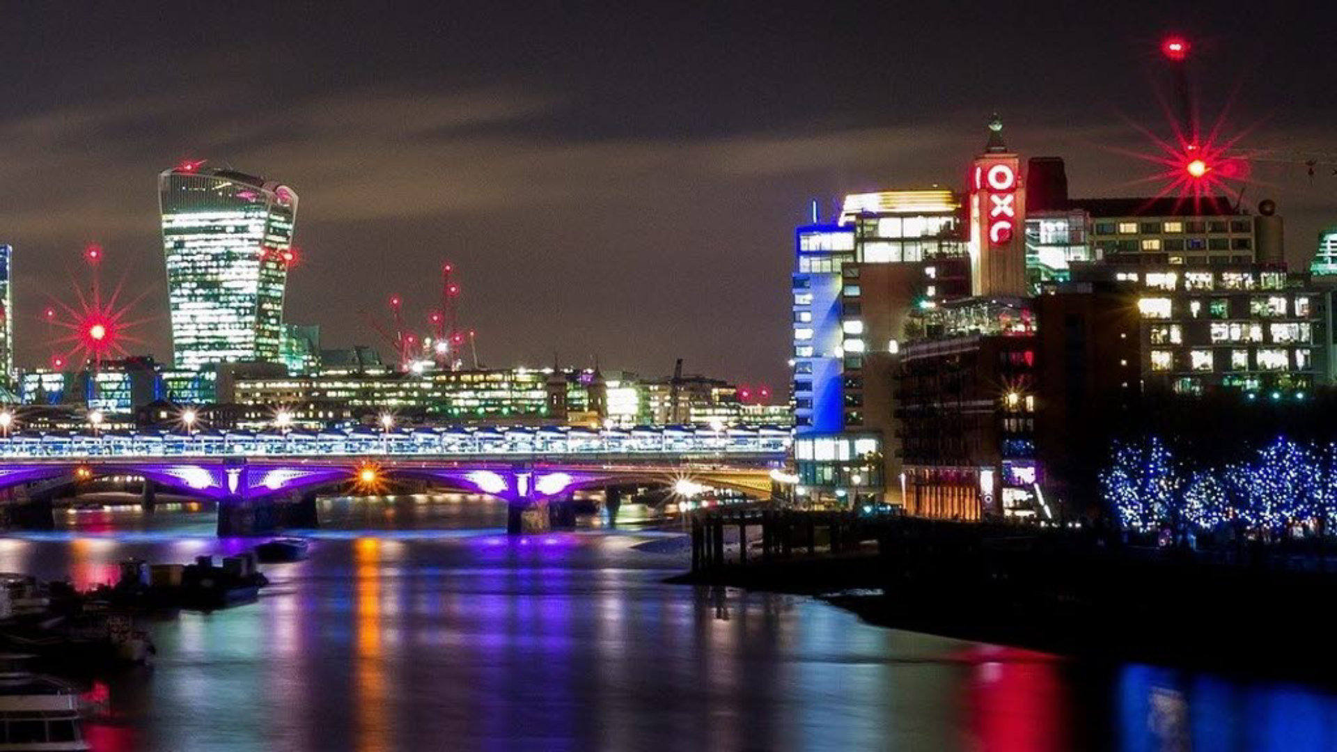 London at night