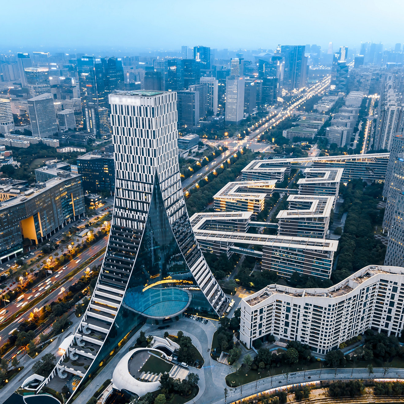 Aerial photography night view of modern buildings in Chengdu Hig; Shutterstock ID 2152837481; purchase_order: N/A; job: China Newsletter Content; client: RICS_PP; other: 