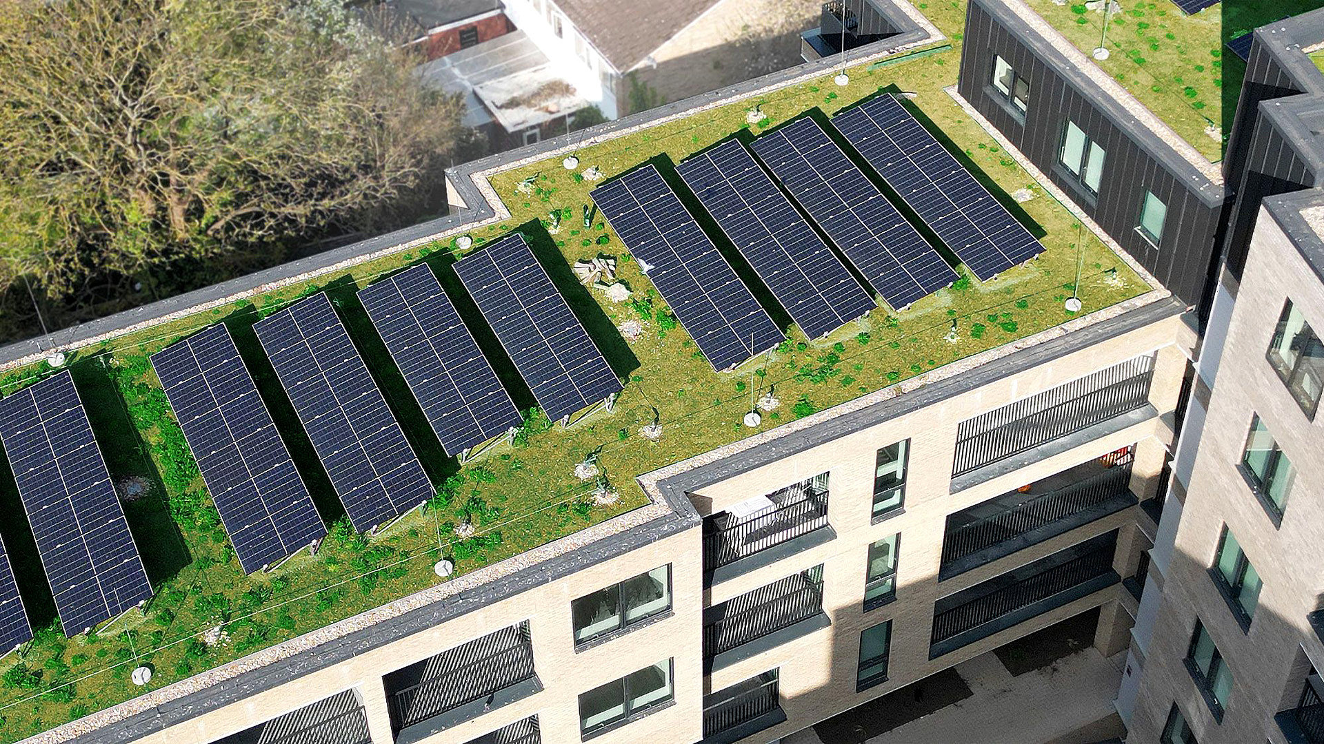 45-63 Lawrence Road, Bauder's SPRA Sustainability Award-winning tiered roofing design