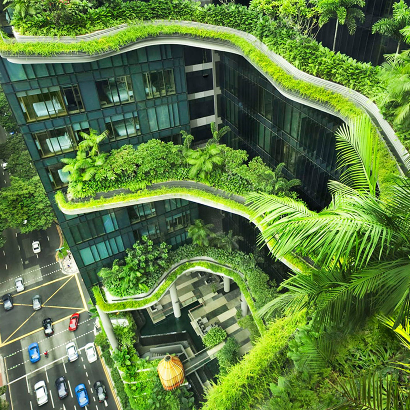 Building  with plants