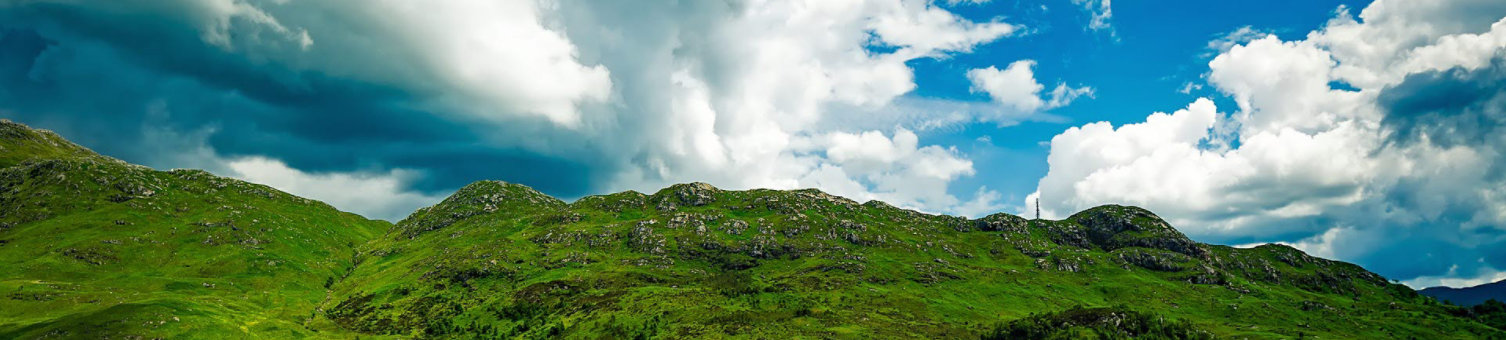 Scotland railway in the countryside