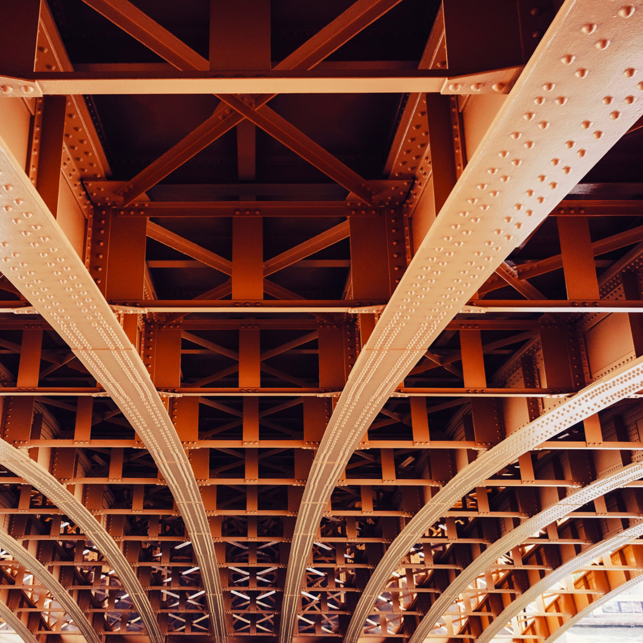 Bridge construction Metal sheet structure pattern Architecture details; Shutterstock ID 1354698008; purchase_order: -; job: -; client: -; other: -