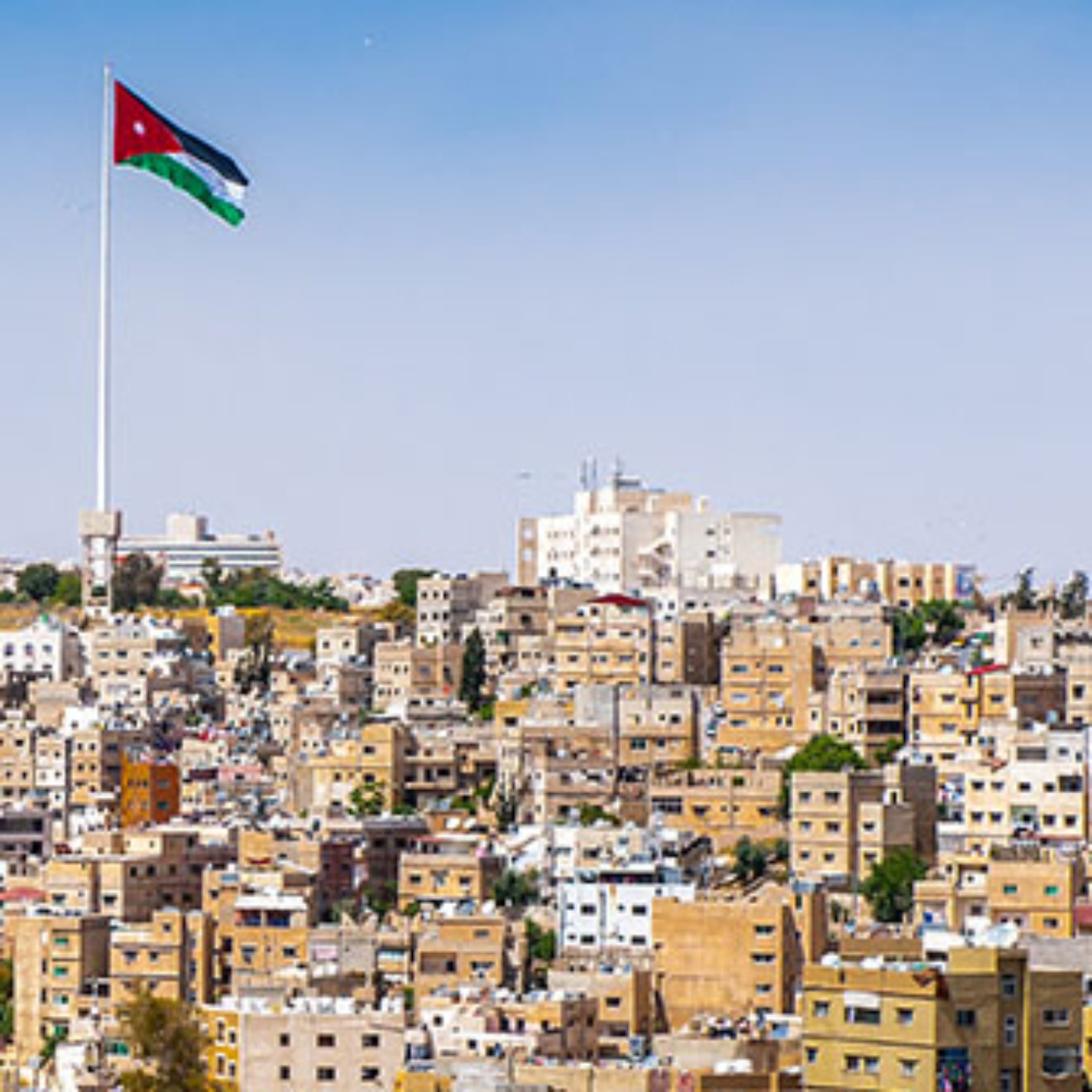 Panorama of the city of Amman, Jordan