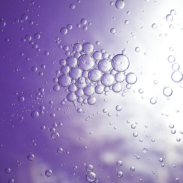 Bubbles on a purple background