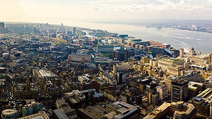 Aerial View of Liverpool