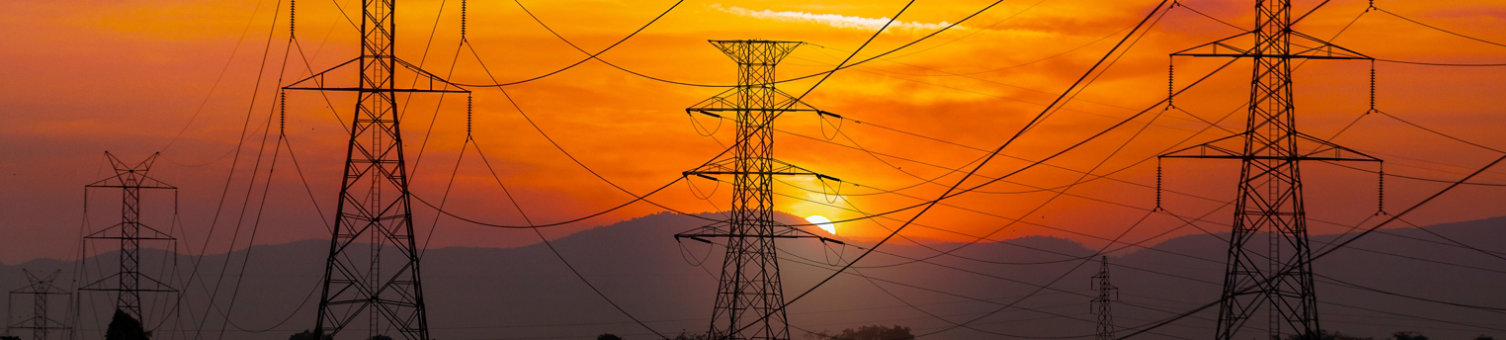 sunset power lines