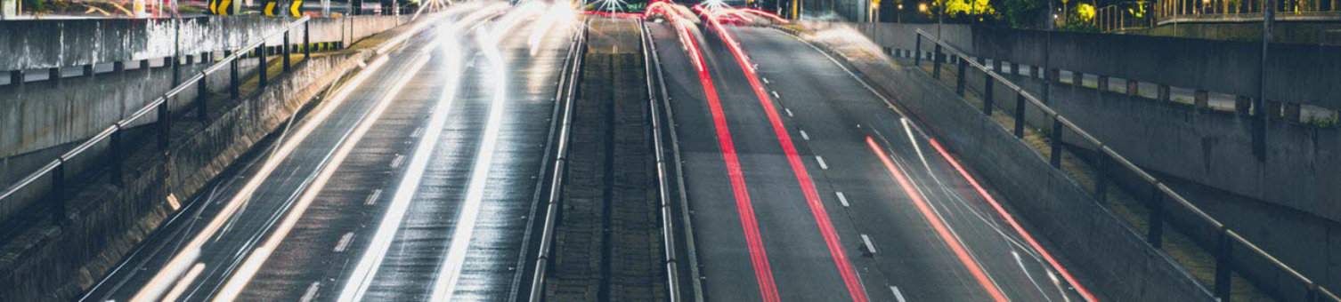 Motorway at night