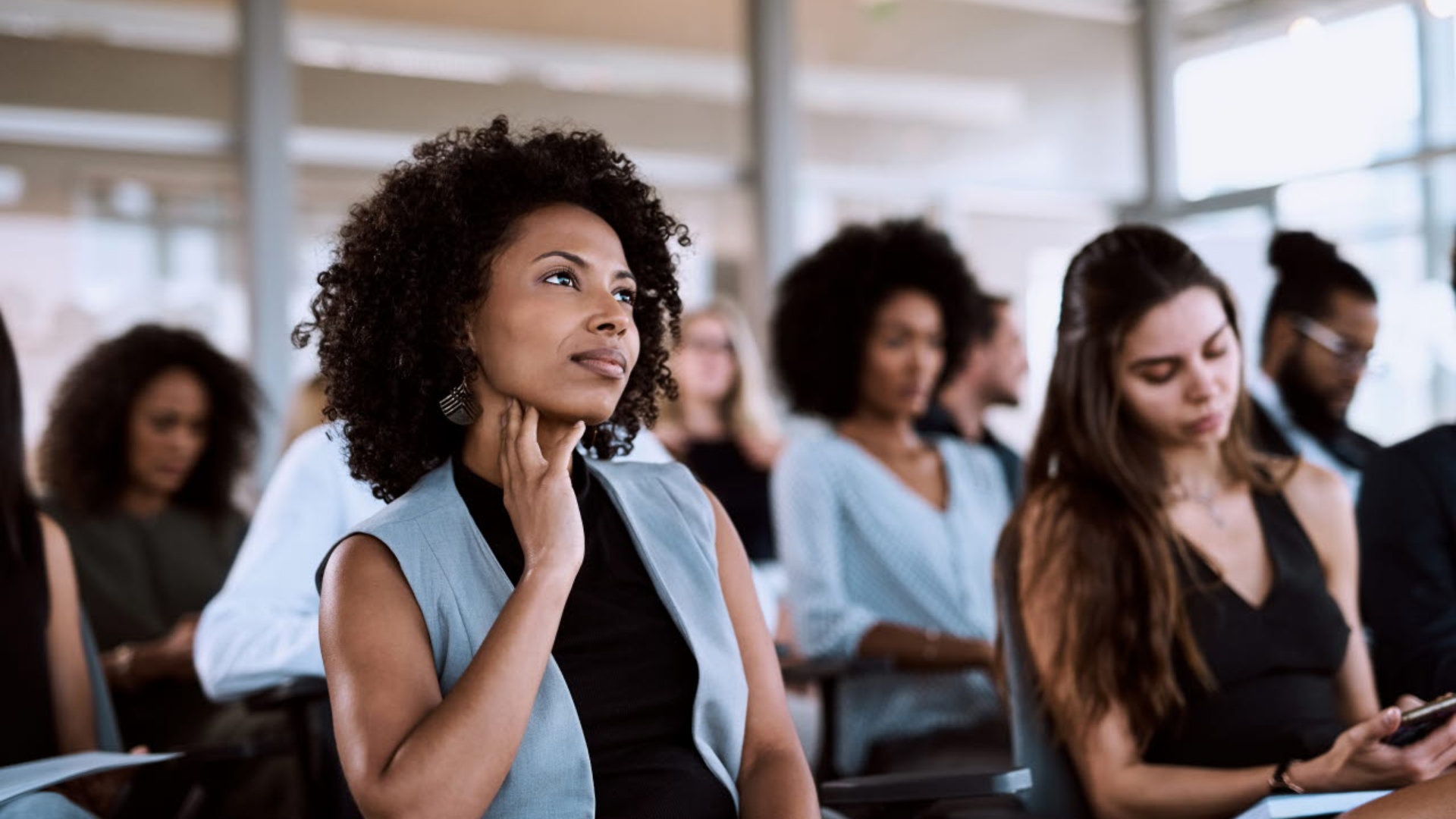 Women listening to seminar