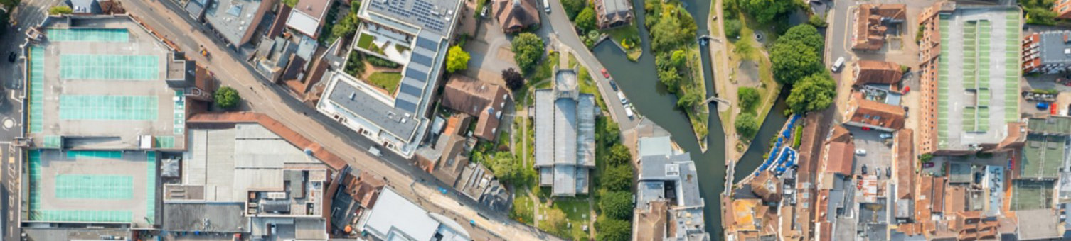 Top down view of Worcester