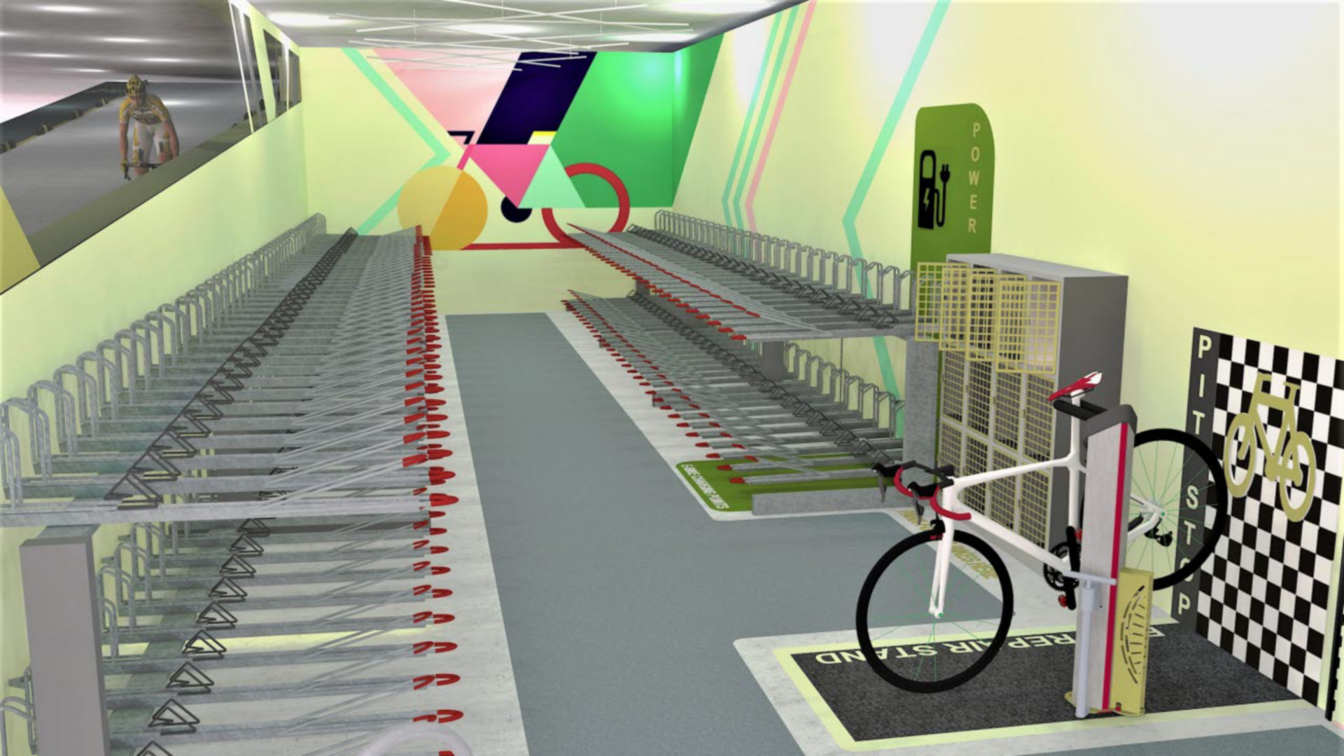 cycle storage mock-up