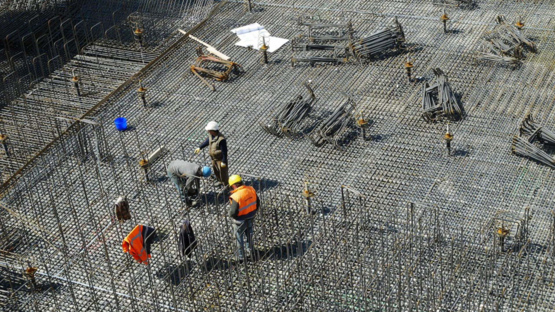 Aerial image of construction site