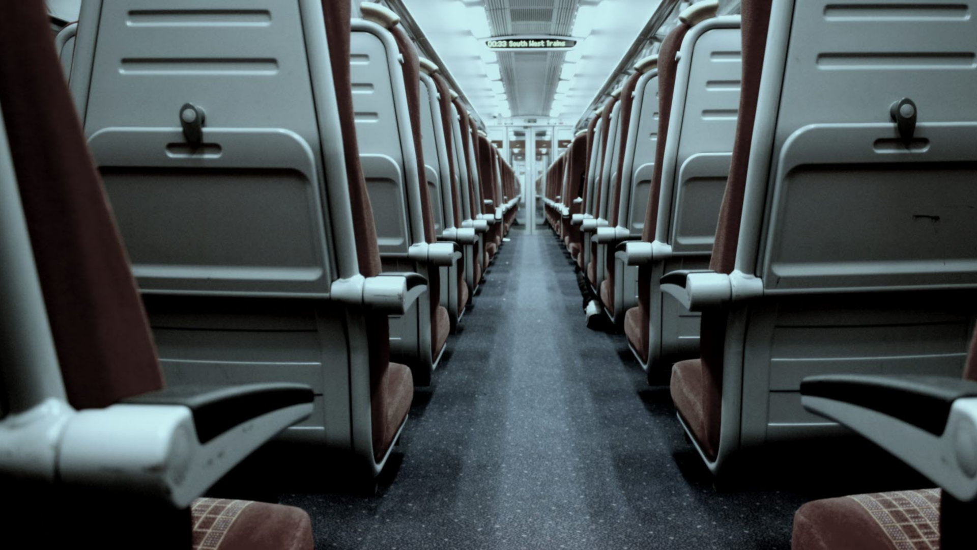empty train carriage